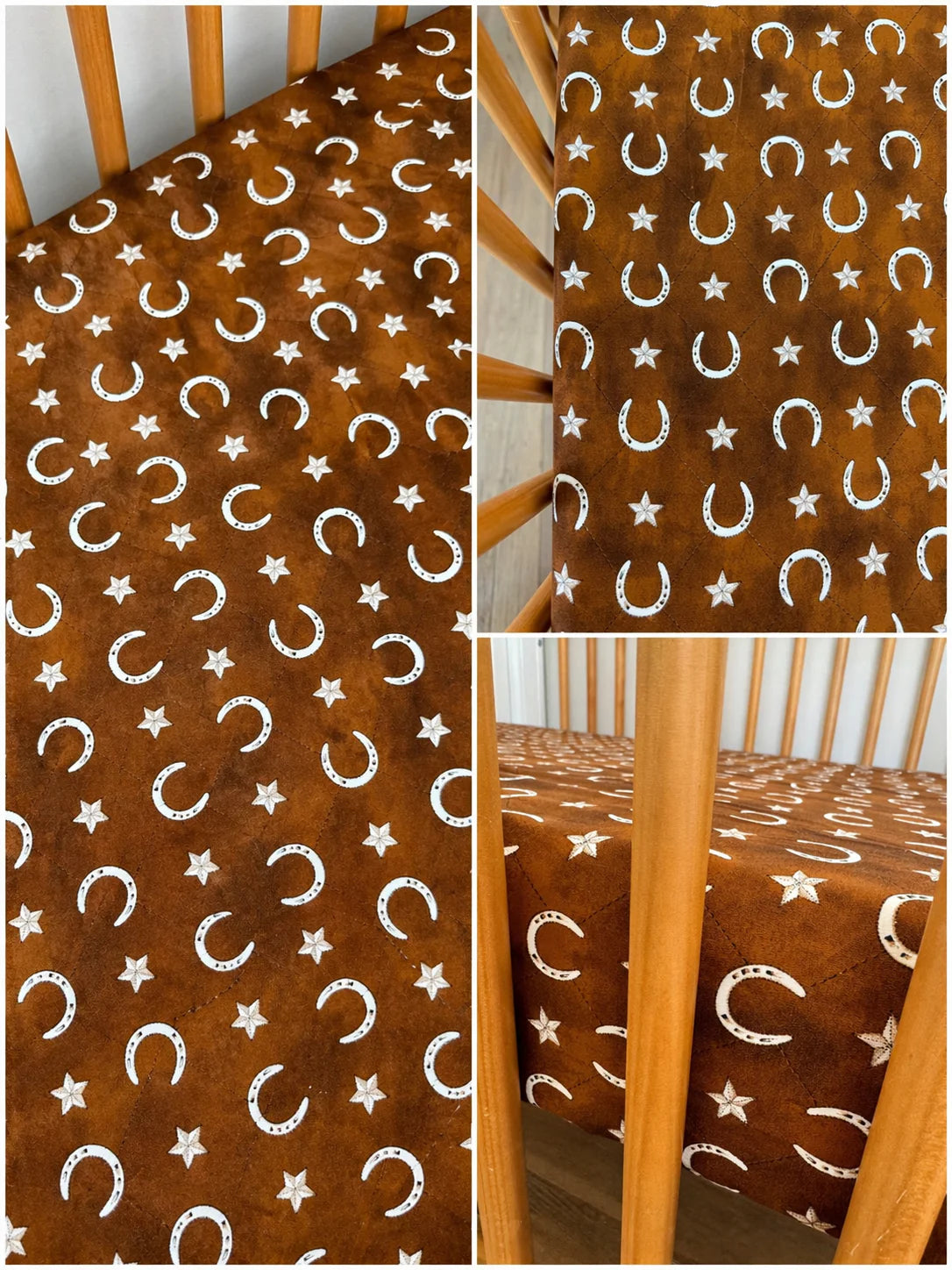 Rusty Horseshoe Bamboo Crib Sheet