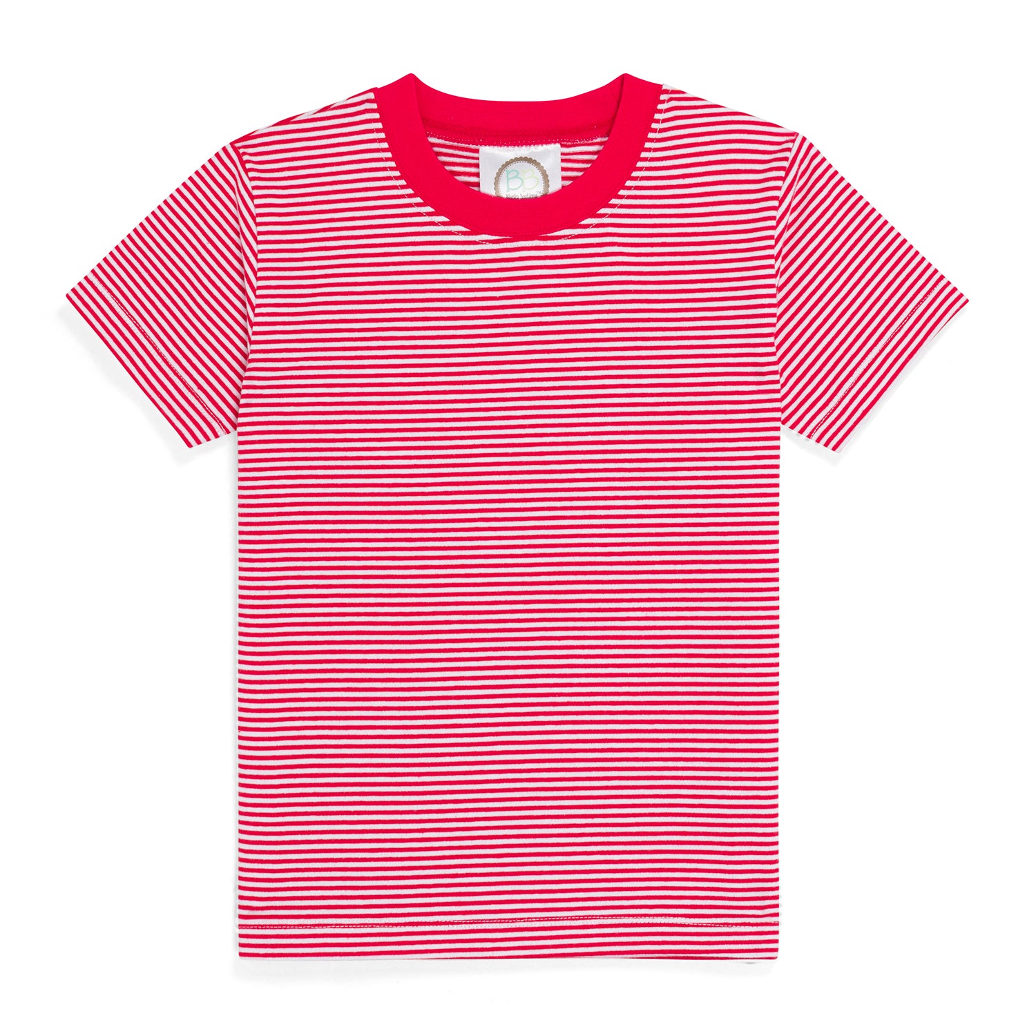 Blank Boy's Short Sleeve Striped Tee Shirt
