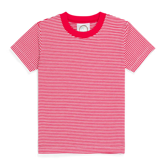 Blank Boy's Short Sleeve Striped Tee Shirt