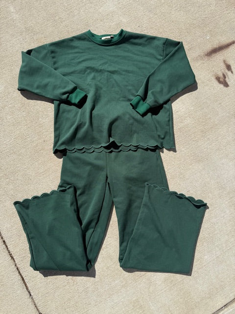Adult Scalloped Sweat Set
