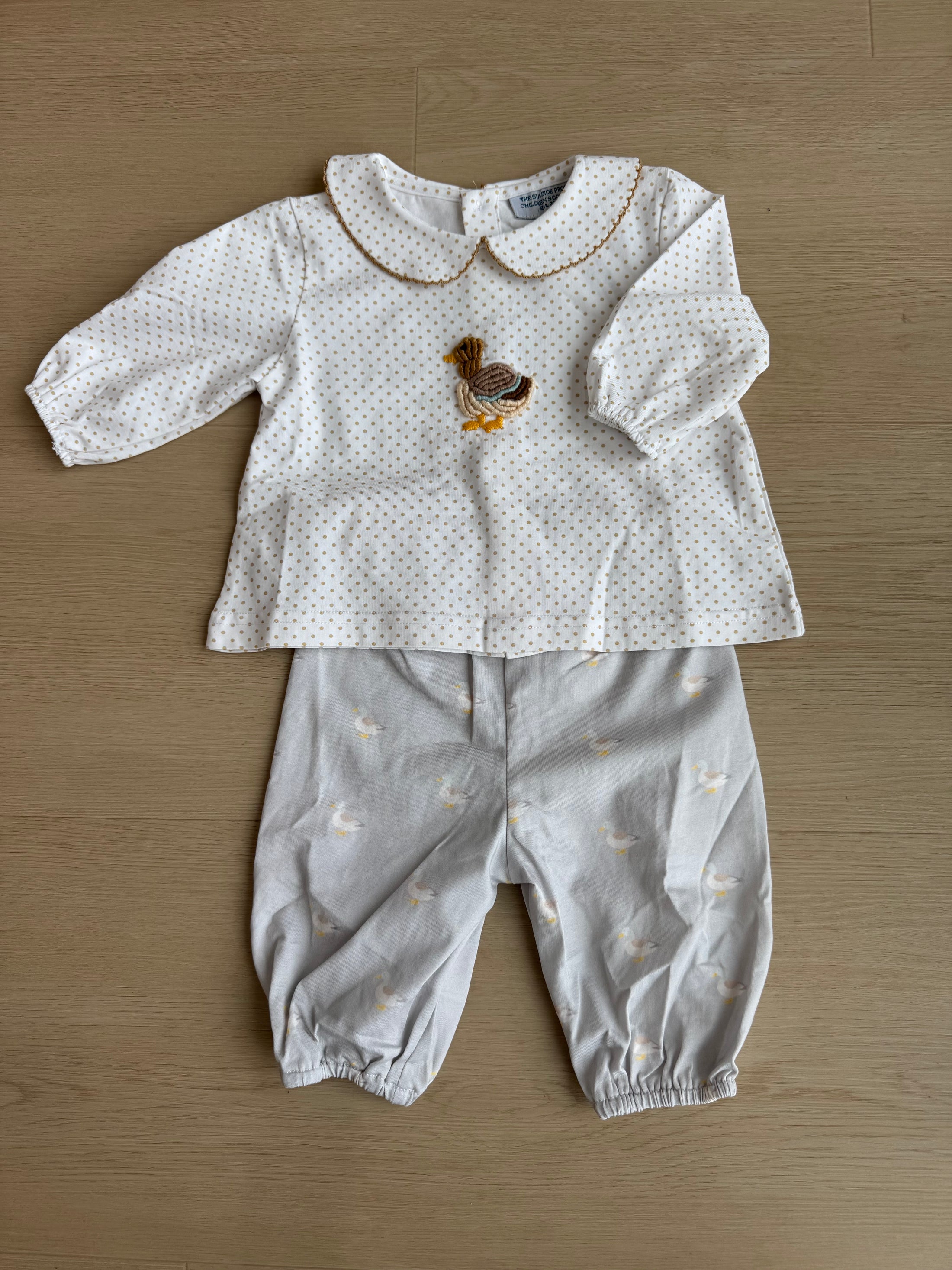 Boys Pima & Bullion Stitch Mallard Pant set