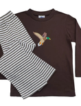 Load image into Gallery viewer, 2 Piece Mallard  Applique Boys Pant Set

