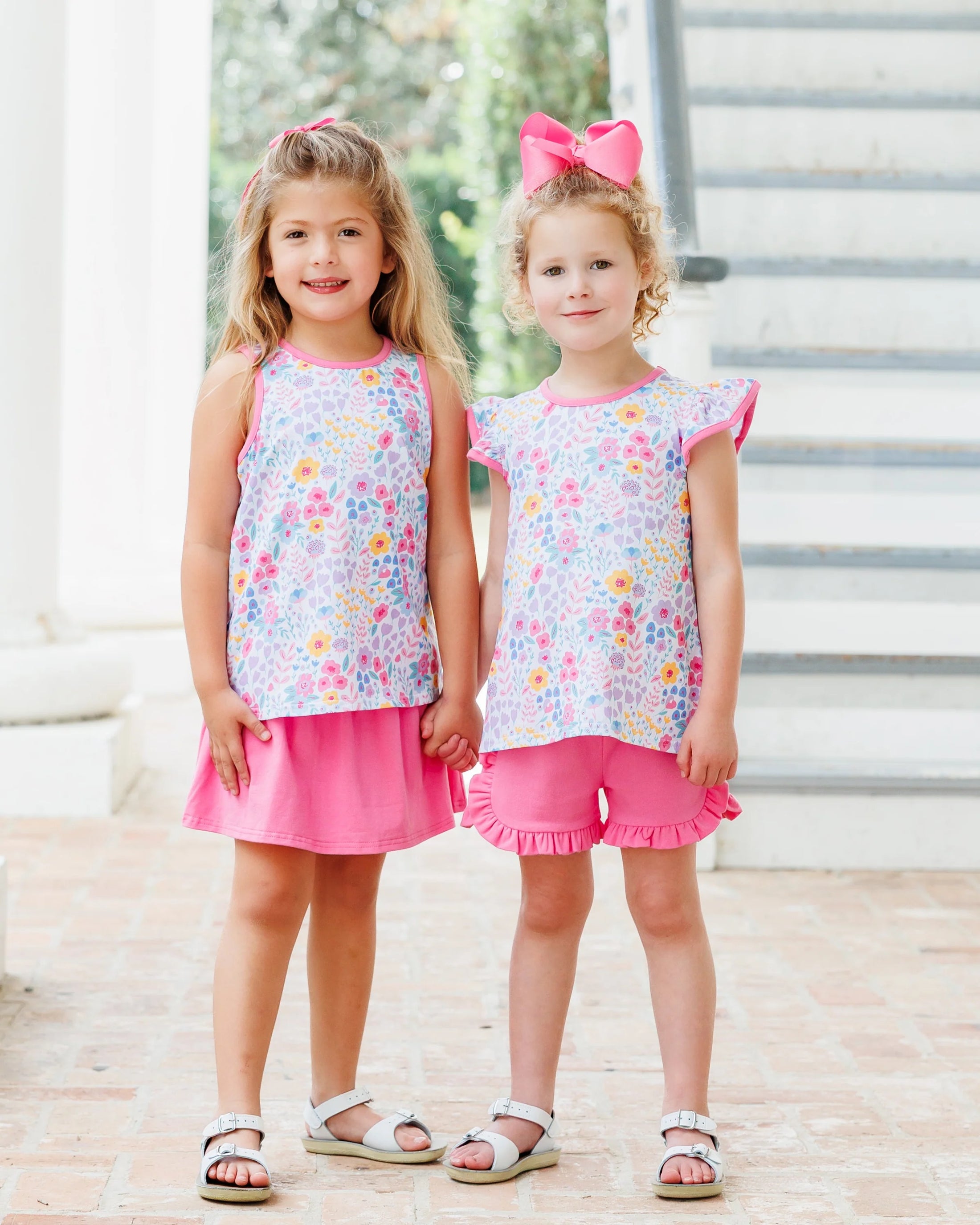 Poppies and Petals Ruffle Short Set