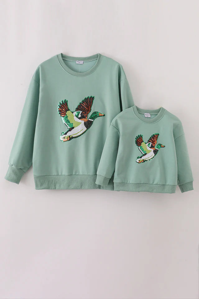 Duck Sequin Kid Sweatshirt