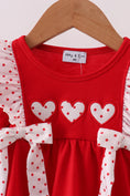 Load image into Gallery viewer, Heart Applique Ruffle Bubble
