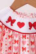 Load image into Gallery viewer, Heart & Bow Smocked Bubble
