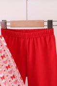 Load image into Gallery viewer, Heart & Bow Smocked Ruffle Pants Set

