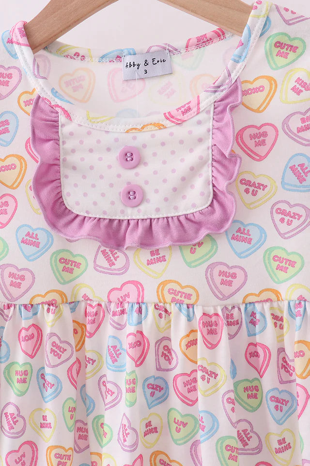 Sweetheart Candy Ruffle Pants Set