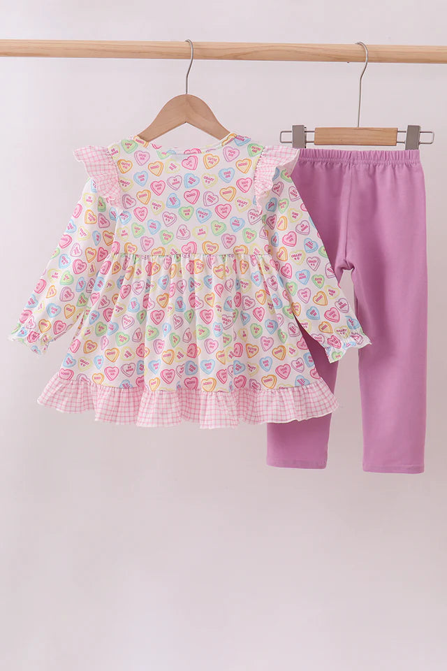 Sweetheart Candy Ruffle Pants Set