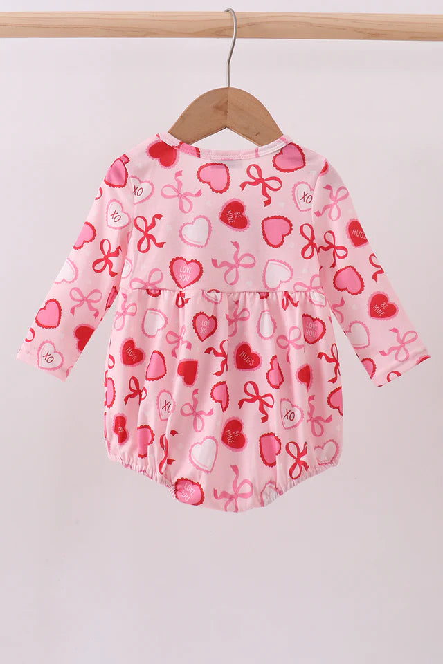 Red Heart Bow Bubble