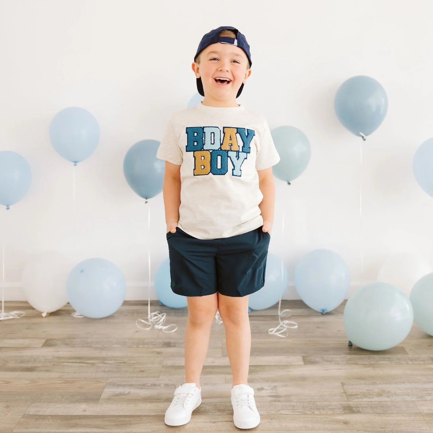 Birthday Boy Patch Short Sleeve T-Shirt