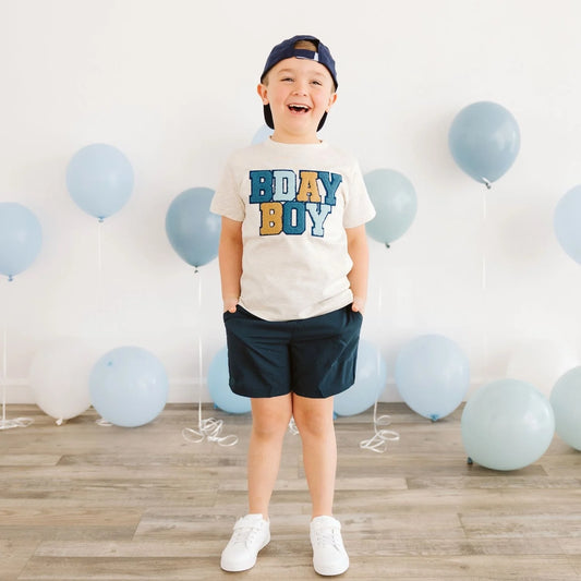 Birthday Boy Patch Short Sleeve T-Shirt