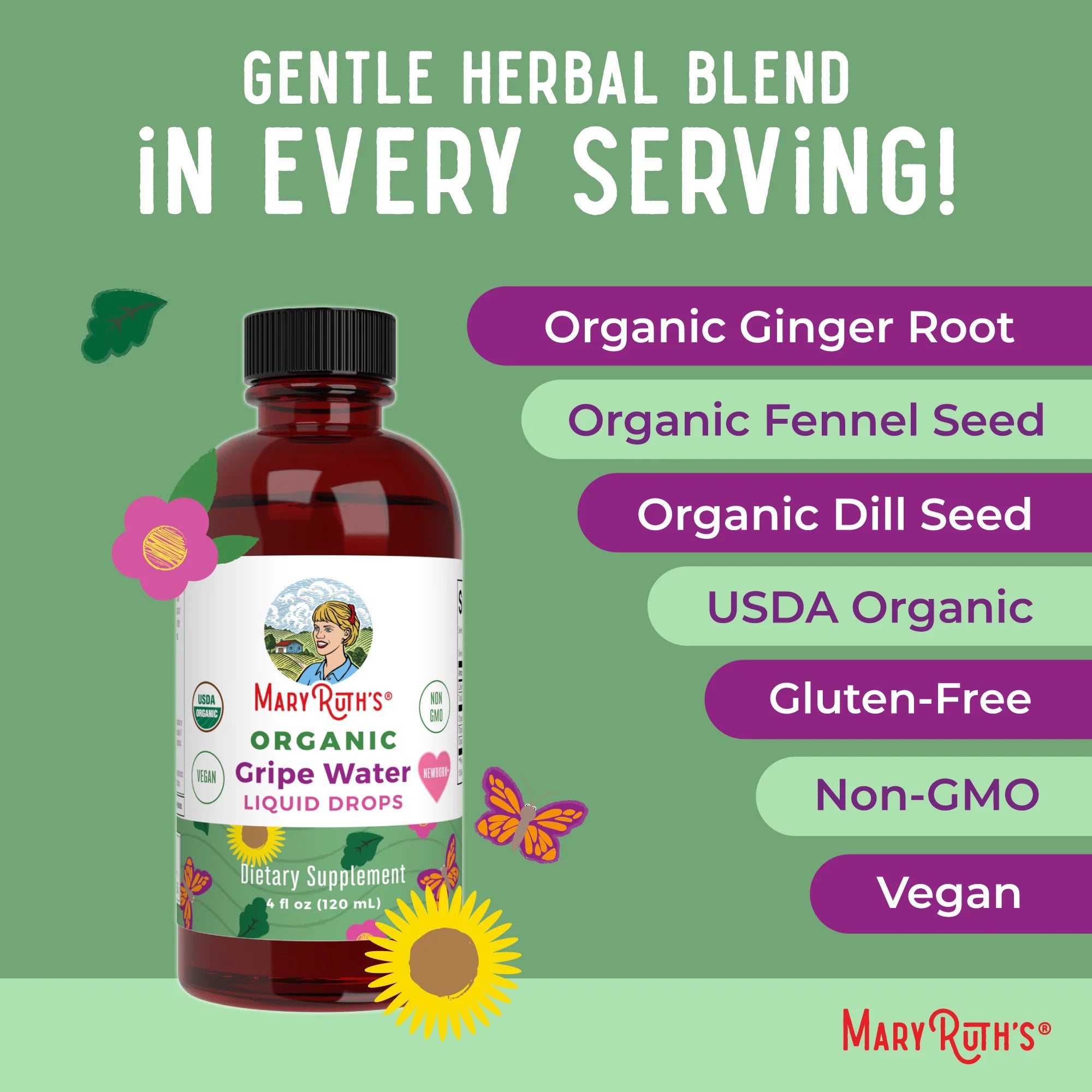 Mary Ruth's Organic Gripe Water Liquid Drops
