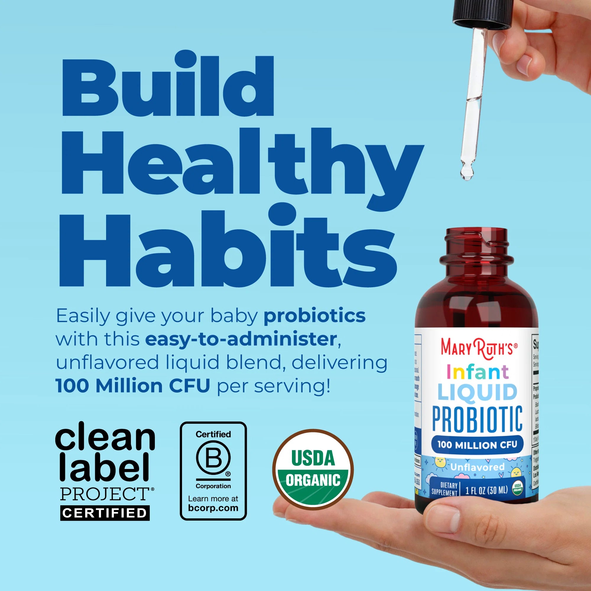 Mary Ruth's Organic Infant Probiotic Liquid Drops
