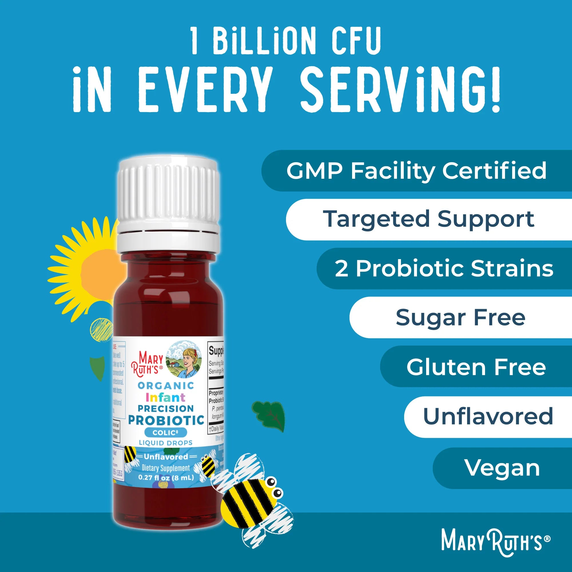 Mary Ruth's Organic Infant Probiotic Colic Liquid Drops