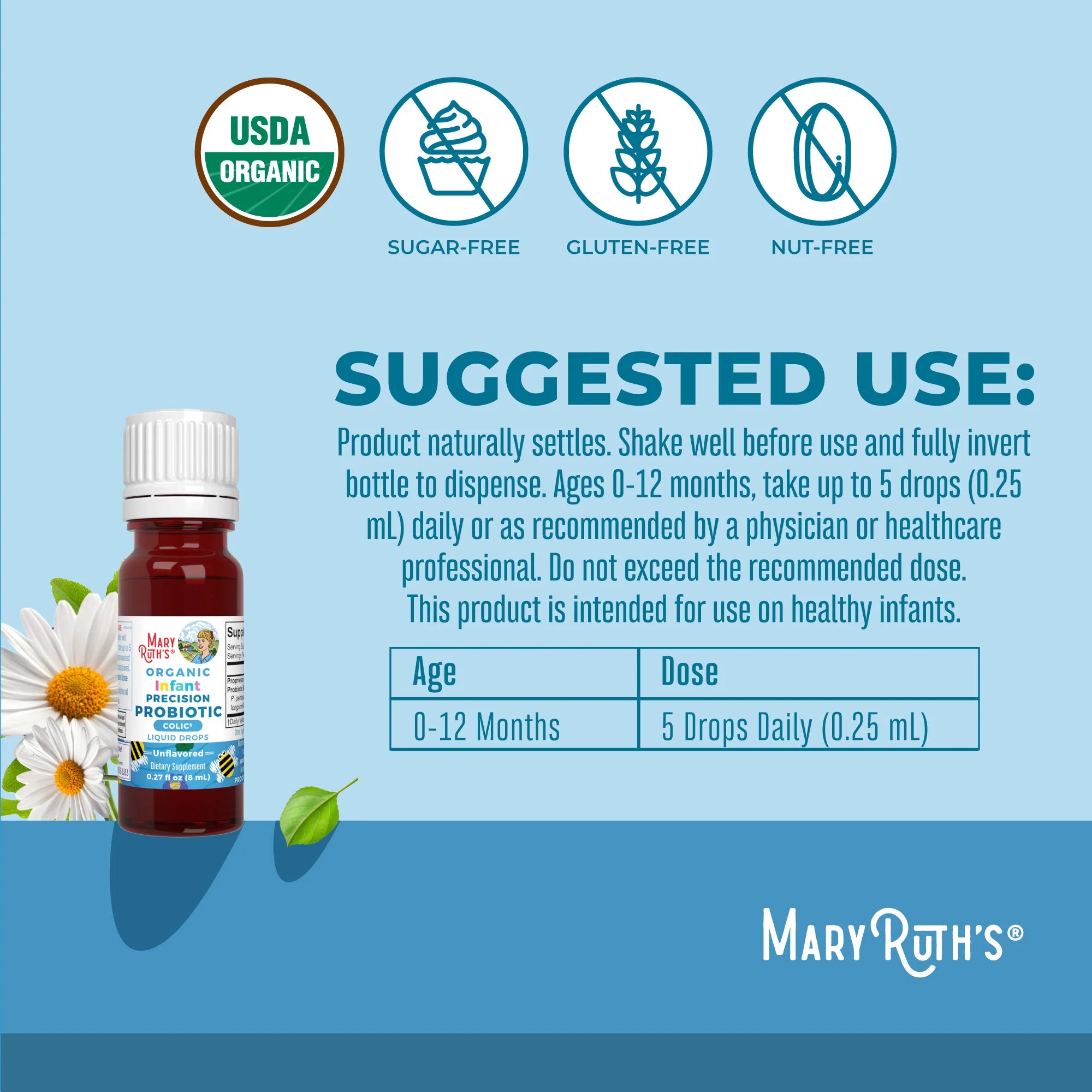 Mary Ruth's Organic Infant Probiotic Colic Liquid Drops