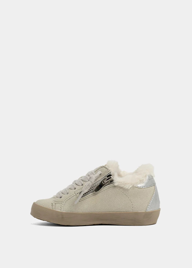 Light Grey Suede Paula Mini Sneakers By Shushop