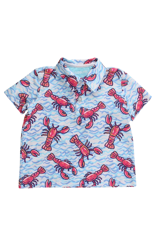 Blue Lobster Lagoon Performance Polo