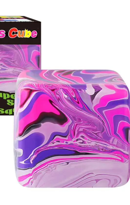 Marbled Cube Slow Rising Squishy