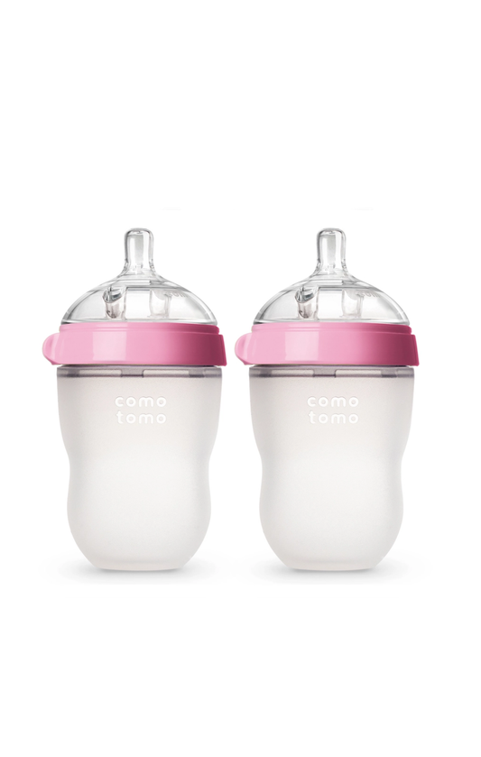Baby Botle Double Pack 8oz- Pink