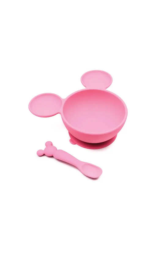 Minnie Mouse Silicone First Feeding Set