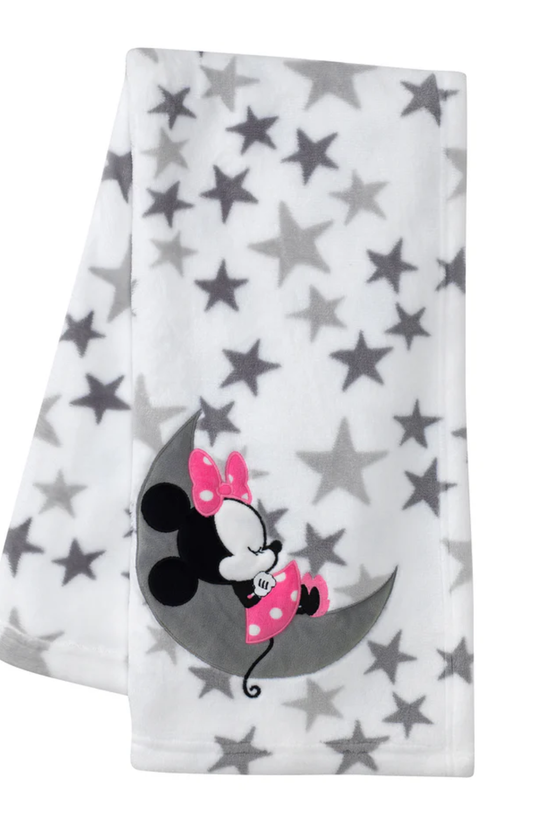 Baby Minnie Mouse Fleece Blanket By Lambs & Ivy
