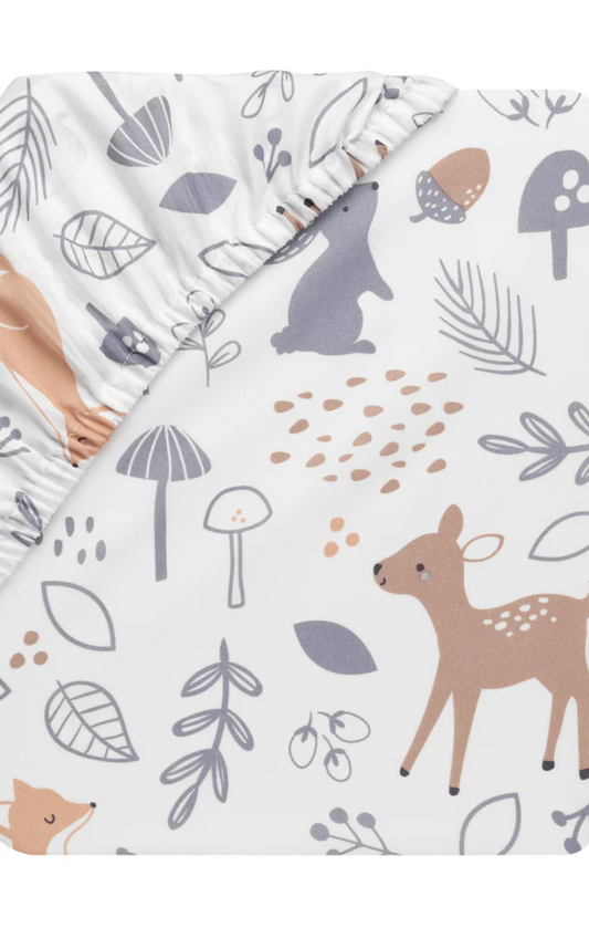 Deer Park Woodland Fitted Crib Sheet By Bedtime Original