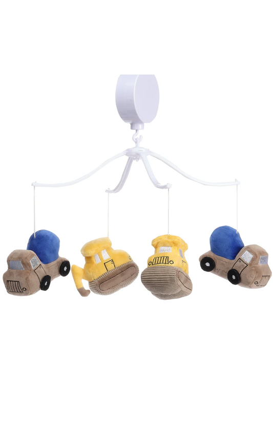 Construction Zone Musical Crib Mobile By Bedtime Originals