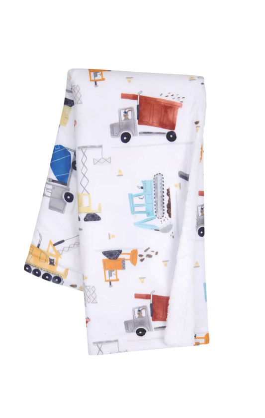 Construction Zone Fleece Blanket By Bedtime Originals
