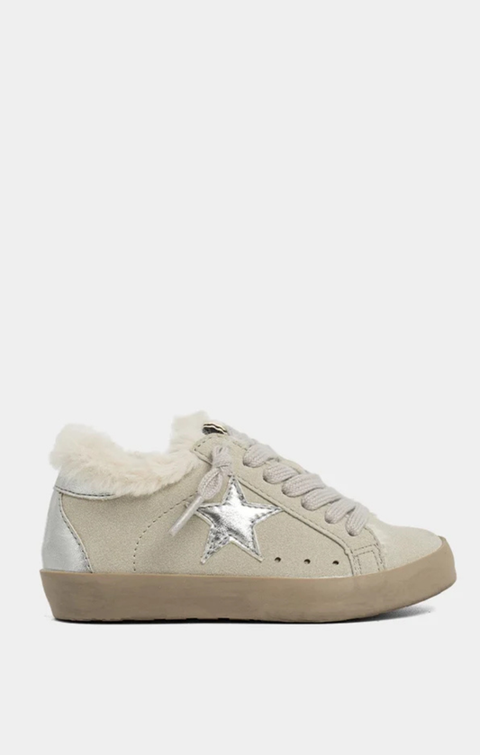 Light Grey Suede Paula Mini Sneakers By Shushop