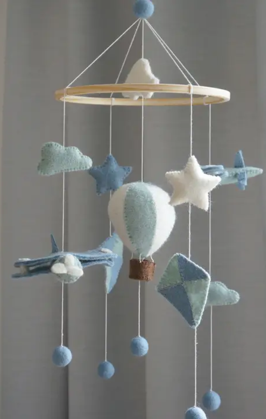 Airballoon Plane Mobile