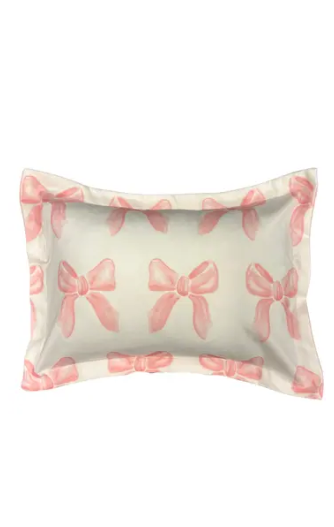 Petal Pink Bows Baby Sham