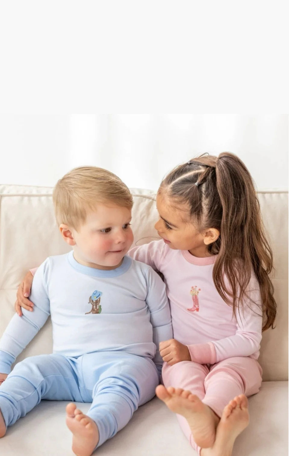 Boots and Blooms Long Pajamas