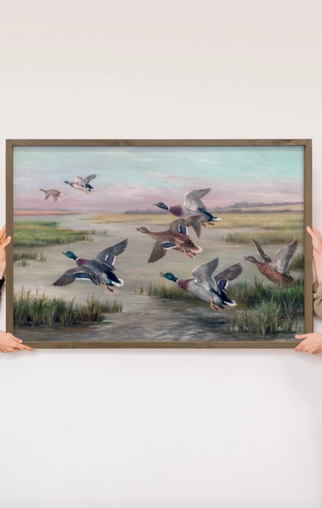Ducks In Flight 24x36 X-Large Canvas