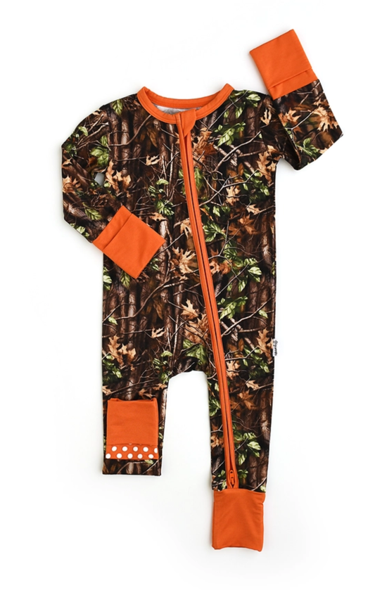Hunter Camo Zip Sleepies