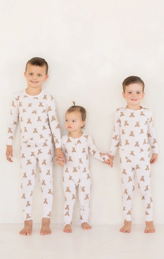 Bear Bamboo Zip Pajamas
