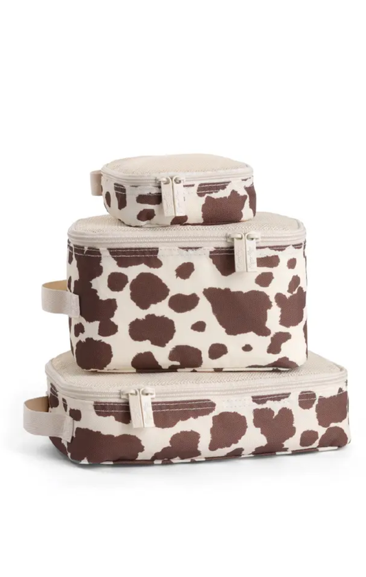 Cow Print Packing Cubes By Itzy Ritzy