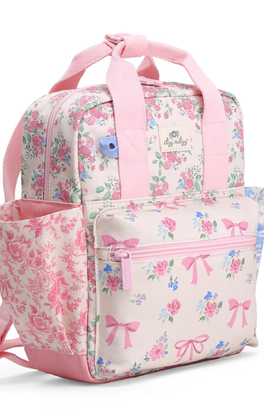 Itzy Bitzy Backpack- Ribbons +Roses By Itzy Ritzy