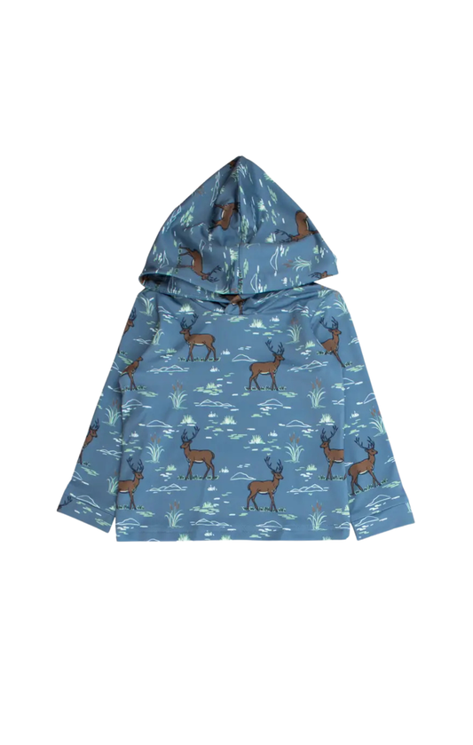 Deer Antler Performance Hooded Shirt