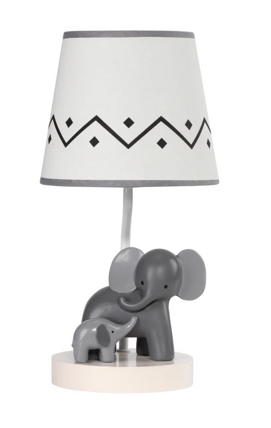 Me & Mama Elephant Nursery Lamp By Lambs & Ivy