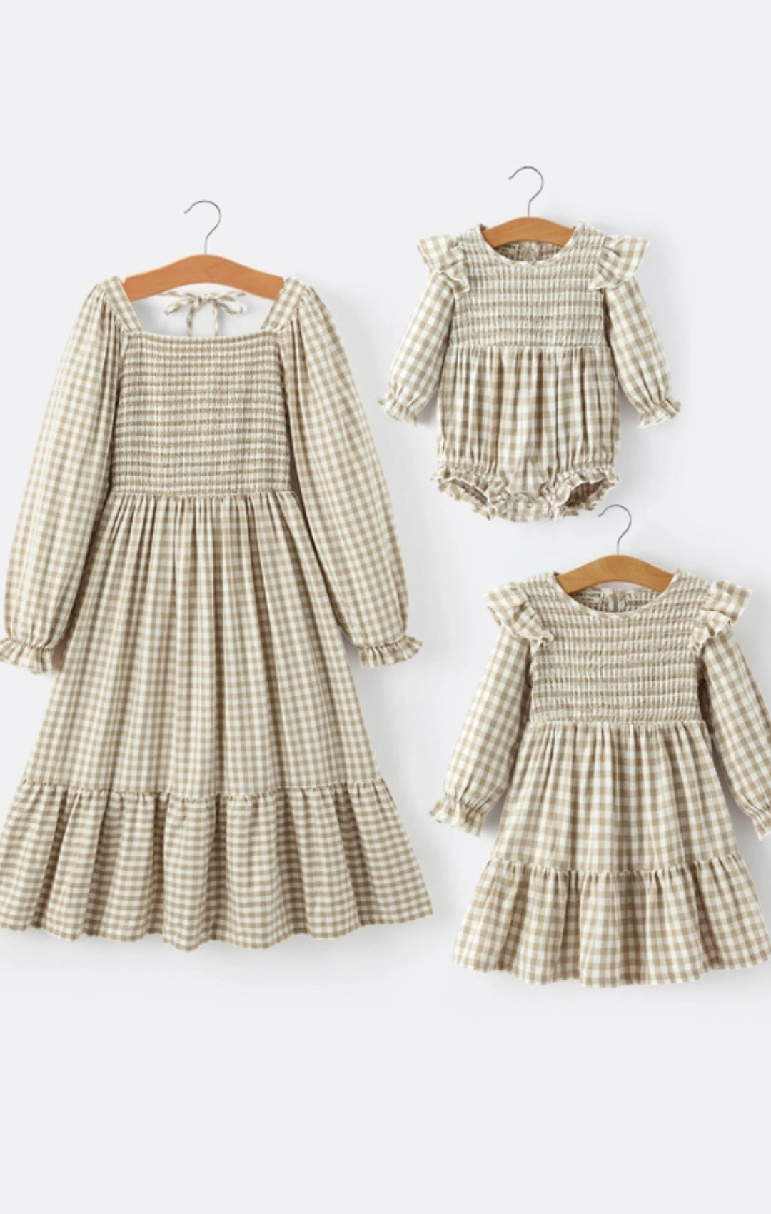 Mommy & Me Plaid Bubble