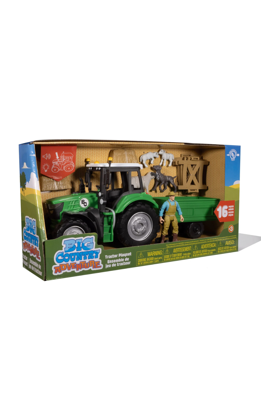 Sheep Farmer & Tractor Playset
