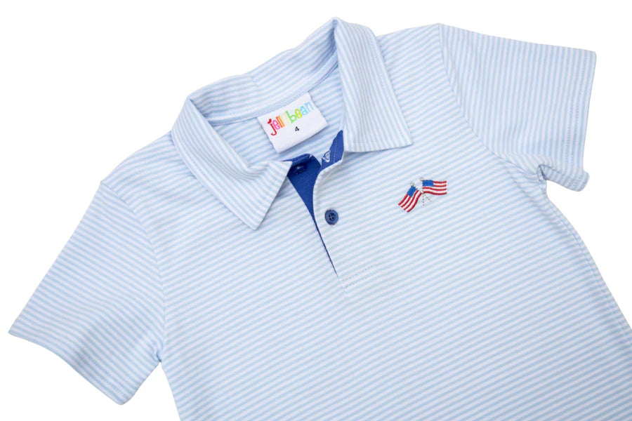 Let Freedom Ring Polo Short Set