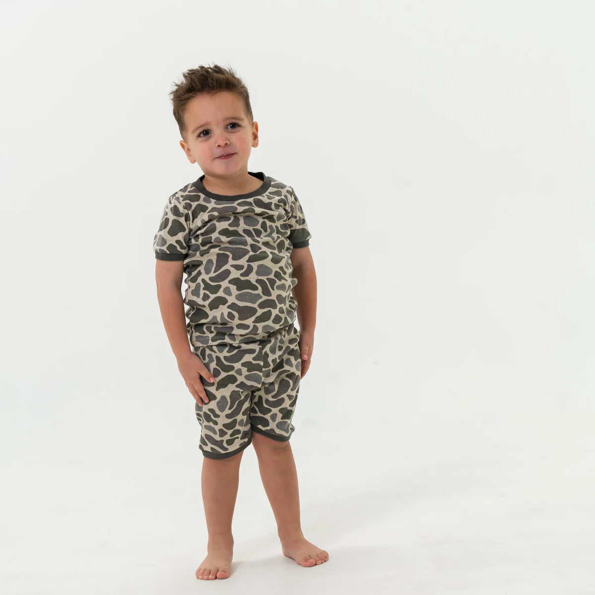 Youth Sleep Short Set -Classic Deer Camo
