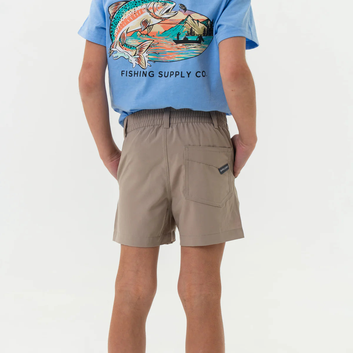 Burlebo Cobblestone Khaki Duck Hunt Pocket Everyday Shorts