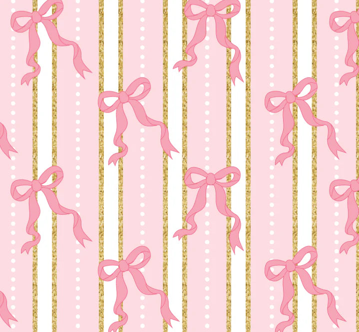 Pink Bows Ruffle Lunch Box