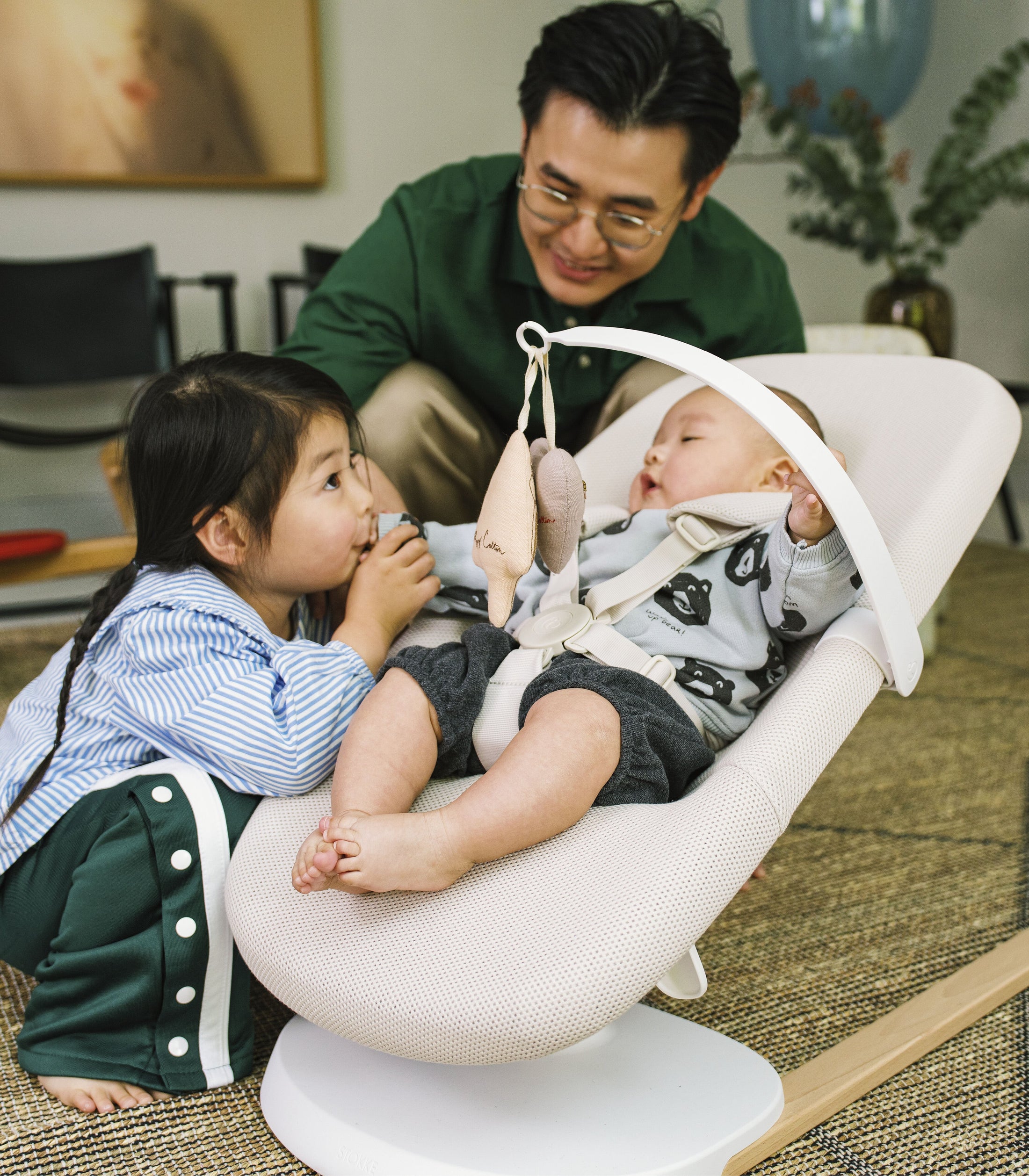 Stokke Yoga Baby Bouncer & Swing Light Sand