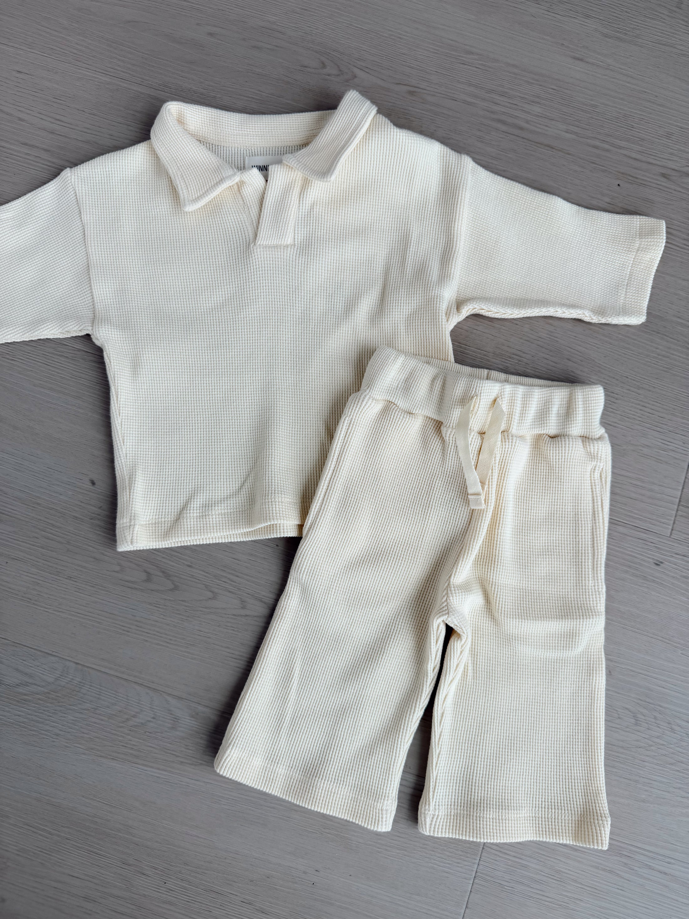 Emerson Top & Pant Knit Set Vanilla
