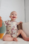 Load image into Gallery viewer, Kyzen Camo Print Bubble Romper
