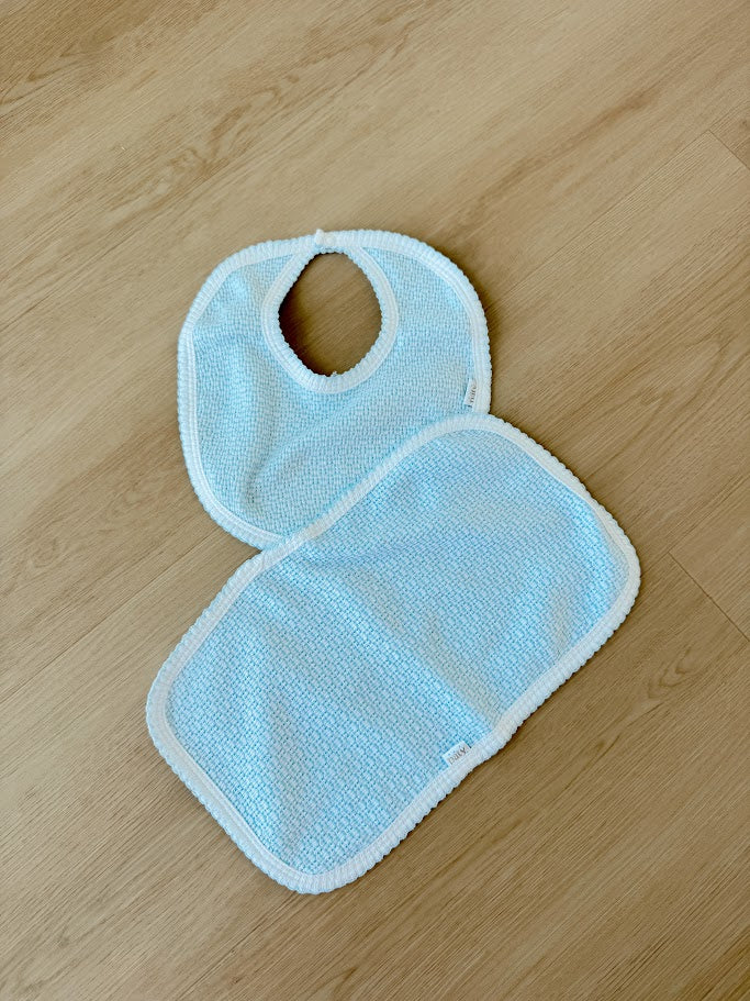 Velcro Bib/Burp Set